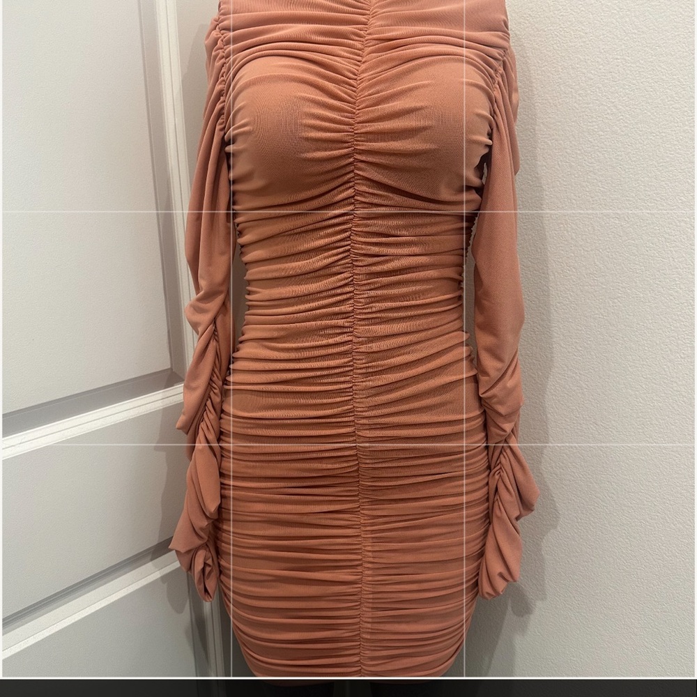 Fashion Nova Pink Off-Shoulder Bodycon Dress